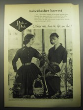 1957 Peck and Peck Dresses Ad - haberdasher harvest