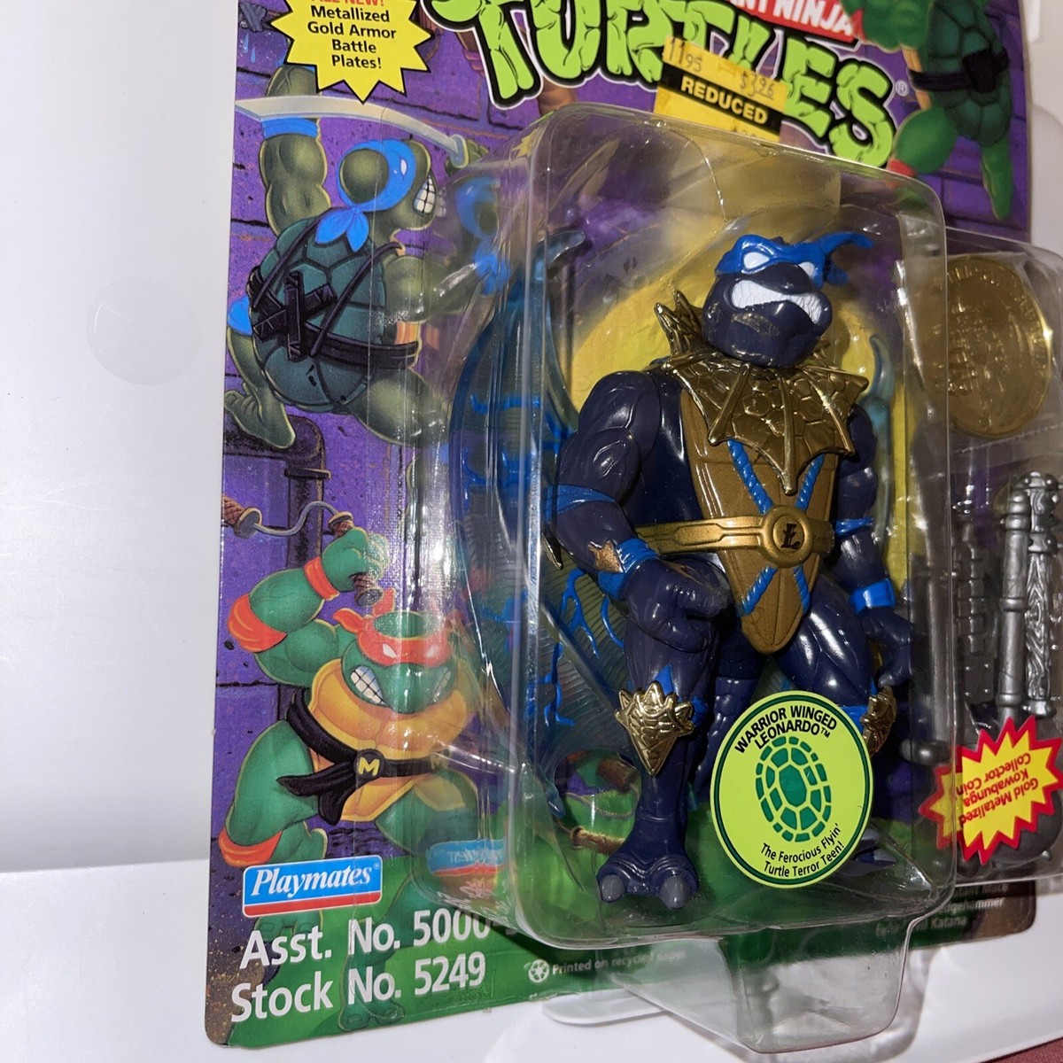 タートルズ　TMNT Warrior Winged Leonardo 1995 TMNT playmates WARRIOR WINGED LEONARDO Ninja Turtles