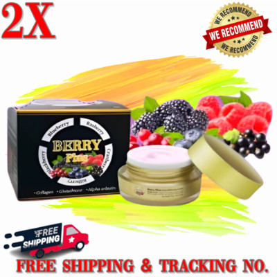 2X Berry Extra Whitening Cream 5X Reduce Blemishes Freckles Dark Spots 20 g.