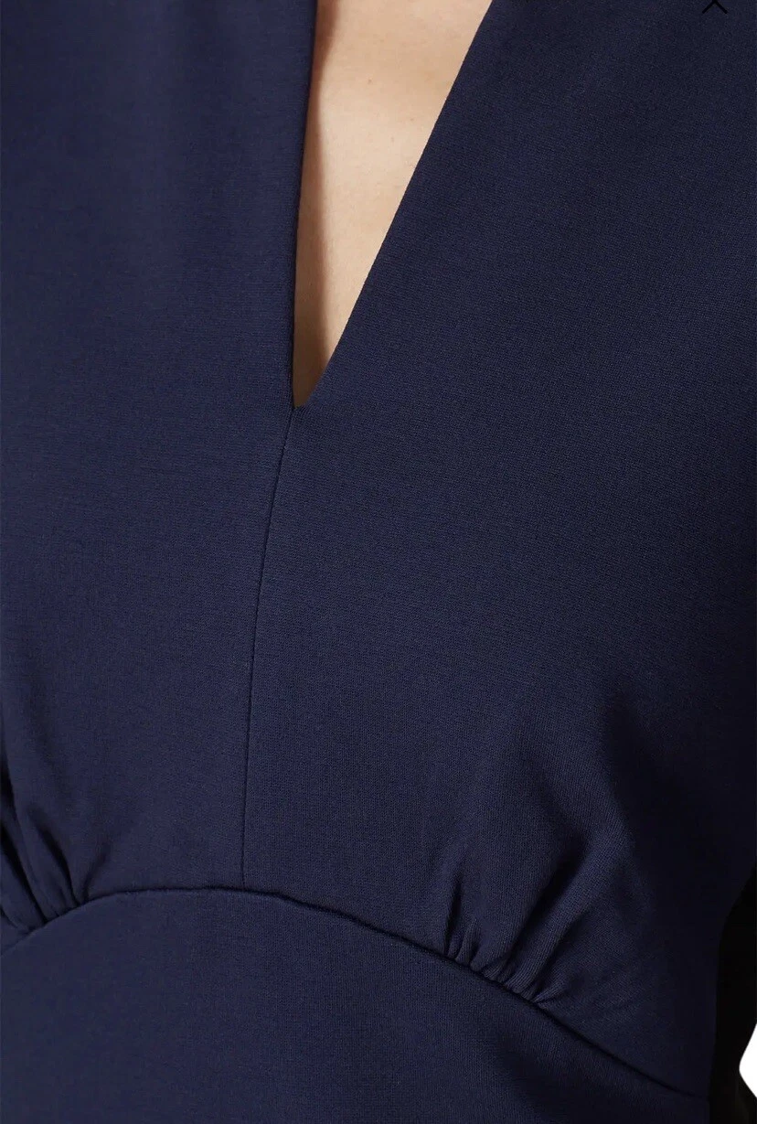 Abito Kate Spade Colorblock Ponte colore navy parigino taglia 4 us intime ottimeioni