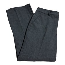 LRL Ralph Lauren Wool Dress Pants Women's 6P Gray Trouser Straight Leg Pockets