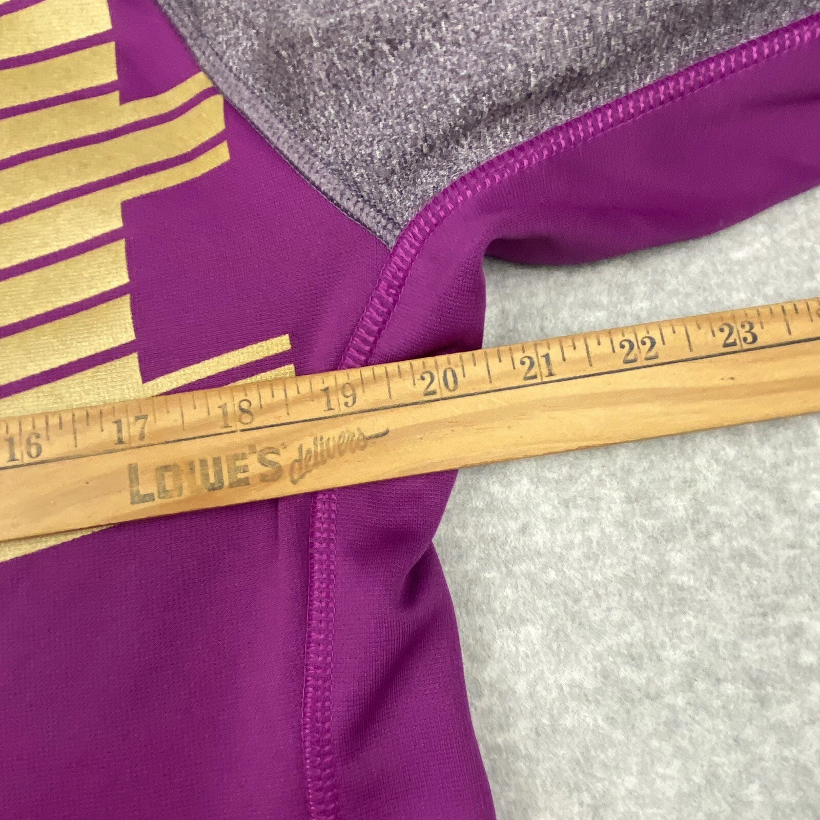 VETEMENTS Felpa con cappuccio da donna Nike taglia media therma fit pile atletica da corsa viola