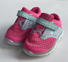 Champion Pink Teal Aqua Blue Baby Girl Heart Shoes Sneaker Size 3W 3 Gusto