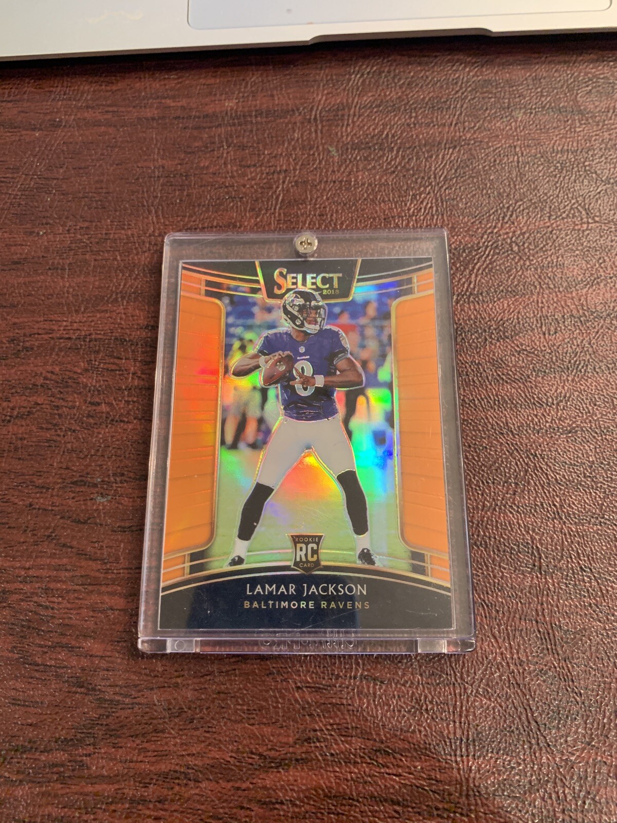 2018 PANINI SELECT LAMAR JACKSON #70 ORANGE ROOKIE RC 24/49 MVP