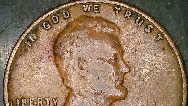 1935 Wheat Penny . No Mint Mark