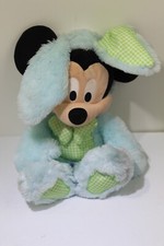 Disney Store Mickey Mouse Plush 15" Blue Bunny Soft Stuffed Toy