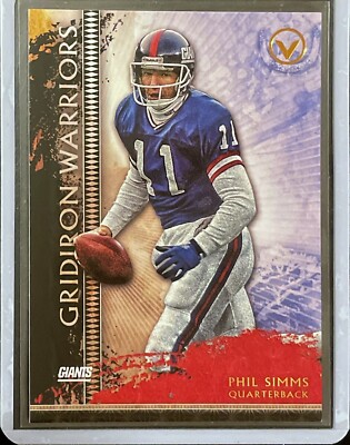 Phil Simms - 2015 Topps Valor Football - Gridiron Warriors #GW-PS