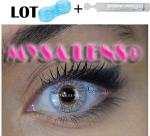Details About Lentilles Gris Perle De Contact De Couleur Fantaisie Mysa Lens Gray I 110