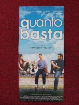 QUANTO BASTA ITALIAN LOCANDINA (26.5''x12.5'') POSTER VINICIO MARCHIONI 2018
