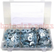 268pc 3 Sizes Flat Washer Assortment Set 1/4" 5/16" 3/8" Assorted Washer Kit