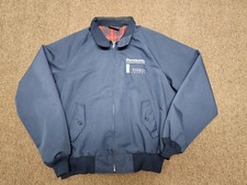 Panasonic Ideas For Life VTG Jacket Mens Size L Blue Zip Up