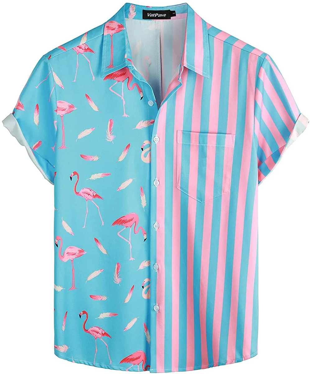 Flamingo short deals sleeve button down