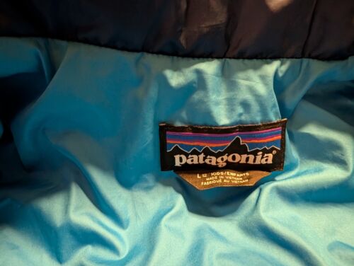 PATAGONIA Boys 12 Nano Puff Jacket LG Large Insulated—Navy Unisex - Picture 3 of 5