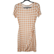 41Hawthorn Plaid T-Shirt Dress Size Small NWT Plaid Sheath Knit Dress