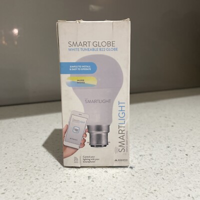 Mercator Smart LED Globe Light WARM/COOL B22, Dimmable, Model: S9B22W