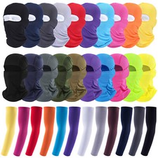 Balaclava Face Mask Breathable Sun Cover UV Protection Arm Guard for Men Women