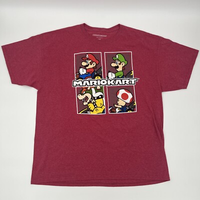 Mario Kart 2019 Nintendo T-Shirt - MarioKart - Mens 2XL - VGUC