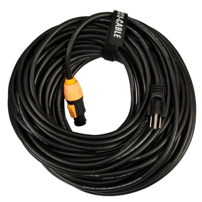 ADJ SIP1MPC100 100FT IP65 Power Twist Lock Edison Plug Cable idjnow