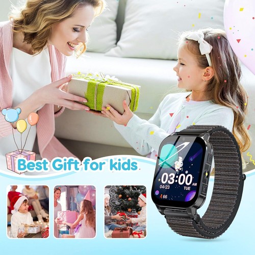 Smartwatch für Kinder mit 30 Puzzle Spiele Kamera Musik Schrittzähler Jungen Mädchen Geschenk - Bild 9 von 41
