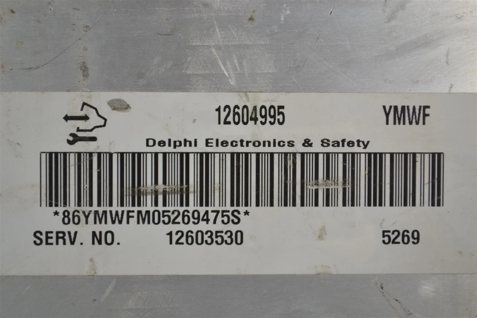 12603530 Chevrolet Impala 2007-2009 Engine Control Unit ECU Module 4G7 528 B6 - Image 3 of 4