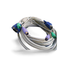 15ft KVM Video Cable Male to Male - Beige