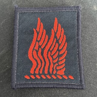 24 Airmobile Brigade HQ & Signal Squadron Red Wings On Blue Cloth arm badge TRF