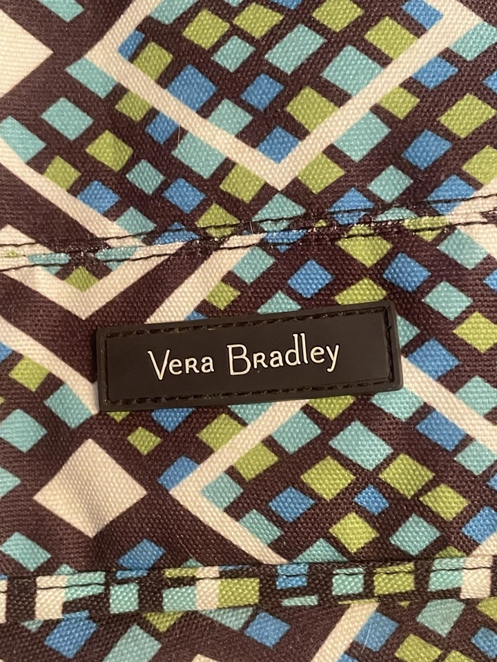 Vera Bradley Laptop Messenger Crossbody Bag~Rain Forest~ Excellent  - Image 4 of 4