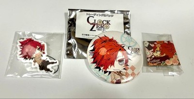 CLOCK ZERO Toranosuke Saionji 3Pc Set, Acrylic Charm, Badges, Like
