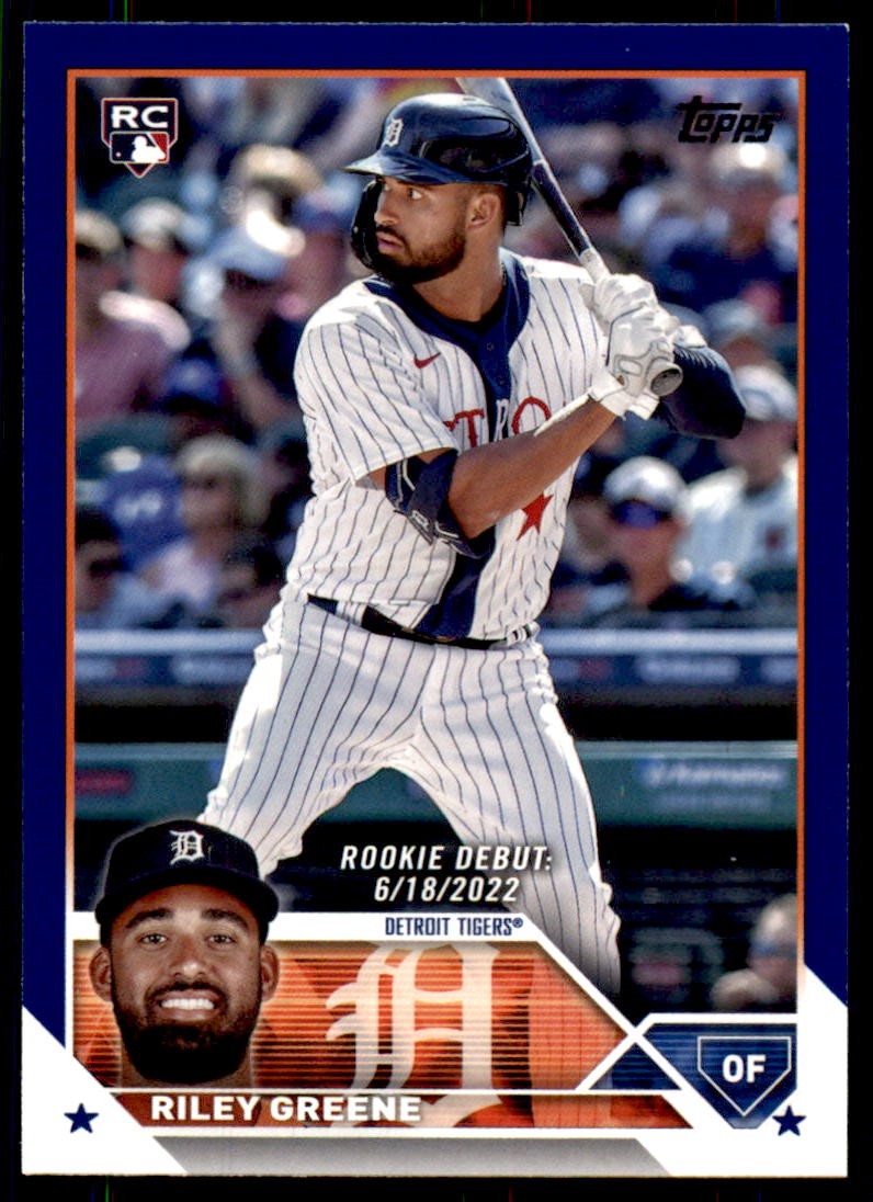 2023 Topps Update #US298 Riley Greene Royal Blue