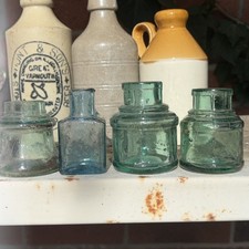 Victorian job lot ink glass