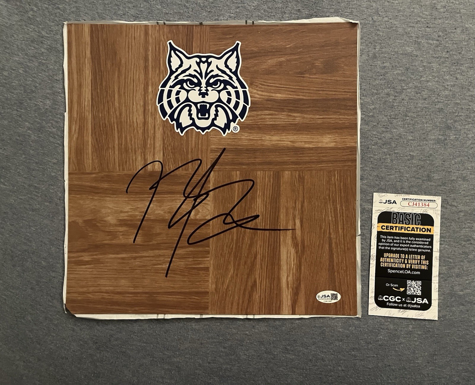 Brayden Burries Autographed Signed Arizona Wildcats Floorboard Auto University Of JSA 