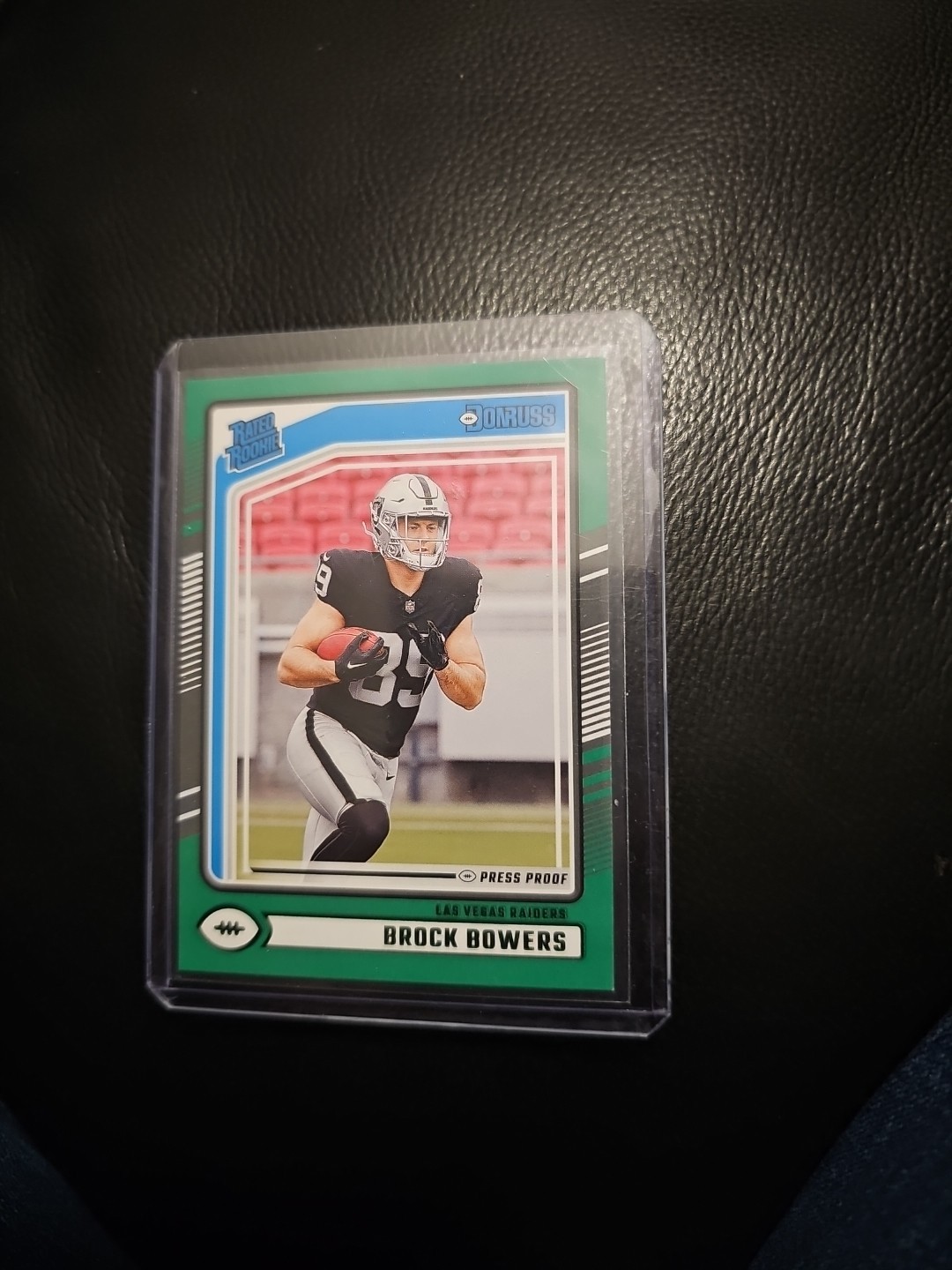 2024 Donruss -Rated Rookie Brock Bowers #394 - Press Proof Green SP