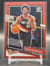 2023-24 Donruss Optic Scoot Henderson The Rookies Red #/99 Trail Blazers #3 RC