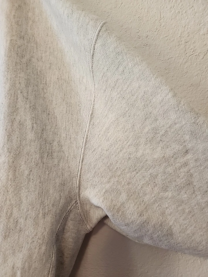 Champion Reverse Weave Sweatshirt Mock Turtleneck Women's Large Heather Gray - Image 4 of 4