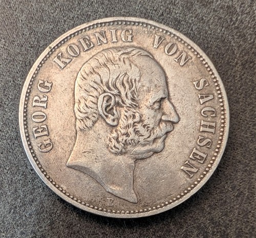 1903-E German States Saxony 5 Mark