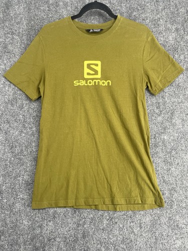 Salomon, Salomon Olive Green Logo Graphic Tee Gorpcore Outdoor Trail Shirt Size Small