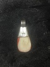 VINTAGE Red Coral Pendant Only W/Hallmarked 950 Silver, Navajo. silver — photo 2