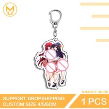 Rias Gremory Waifu Anime Double Sided Keyring for Gifts Parties Crafts