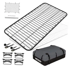  Car Roof Platform, Universal Roof Flat Rack Combo 90" 90" Roof Platform Combo