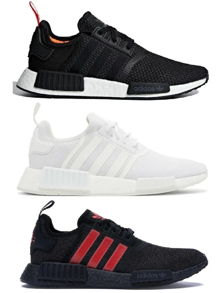 Chaussures adidas Originals NMD R1 Noir Bleu Rouge Homme, EU 38-45 - Photo 1/1