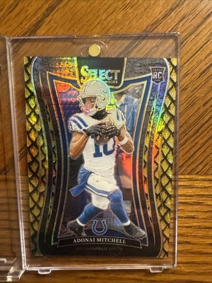 2024 Panini Select - Suite Level Adonai Mitchell #301 Dragon Scale Prizm /10 Rc