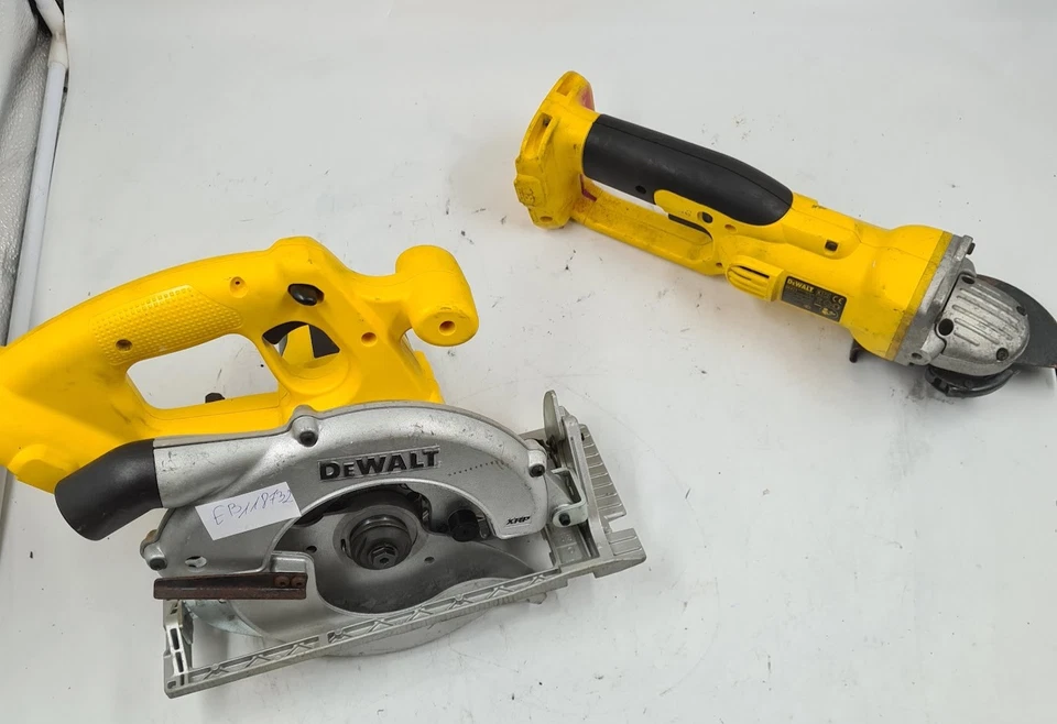 Lot of 2 Dewalt Cordless Tools: DC390 Saw & DC411 Grinder, Used - Image 2 of 4