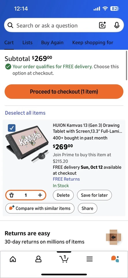 Huion Kamvas 13 (Gen 3) 13.3" Graphics Drawing Tablet Monitor + Pen GS1333 - Image 2 of 4