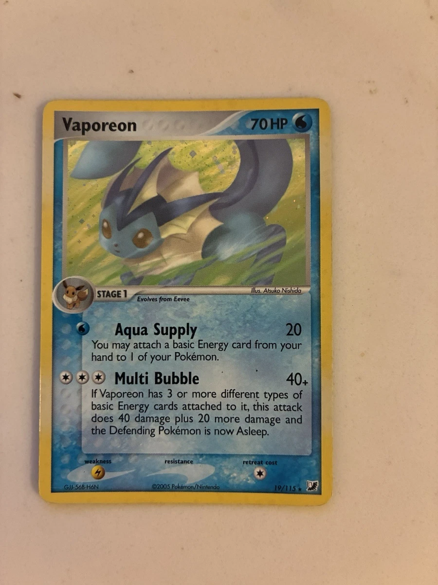 Vaporeon Pokmon TCG Cards for sale | eBay