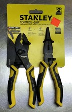 Stanley Control Grip 2-Piece Pliers Set Slip Joint Needle Nose