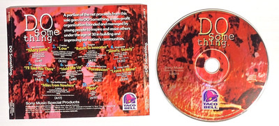 Vintage Taco Bell - Do Something - Various Artitst  (CD, 1994) Disc & Tray Card