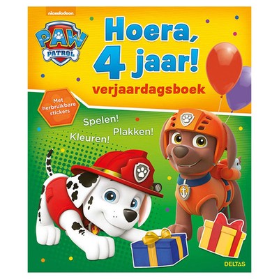 Deltas Paw Patrol Geburtstagsbuch   Hurra, 4 Jahre!