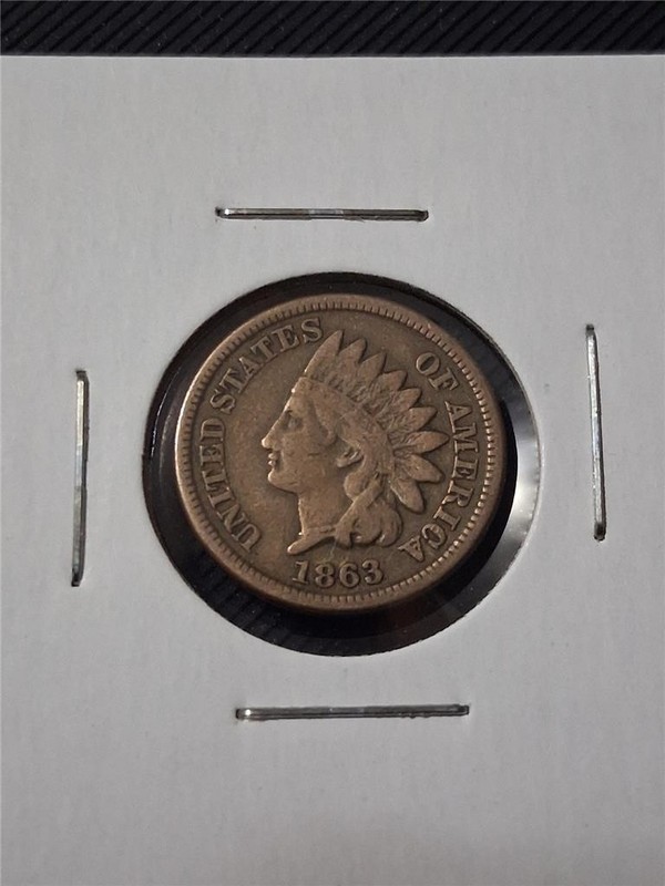 1863 VF INDIAN HEAD CENT / PENNY                                #MF-3860