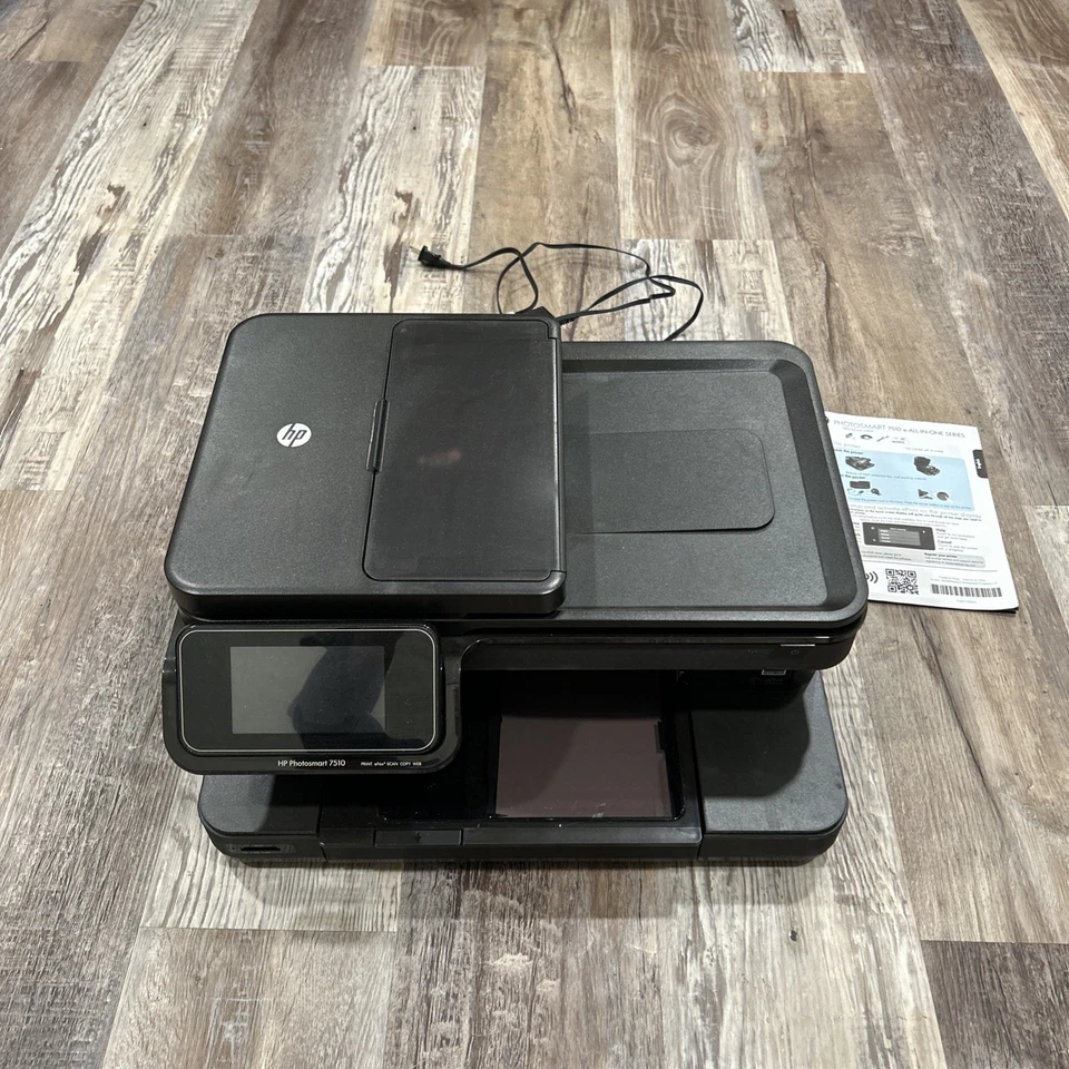 HP Photosmart 7510 Print EFax Scan Copy Inkjet Printer w/ Extra Ink Powers On - Image 2 of 4