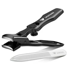 German Nail Clippers for Men Thick Nails,  Toenail Clippers for Seniors Black